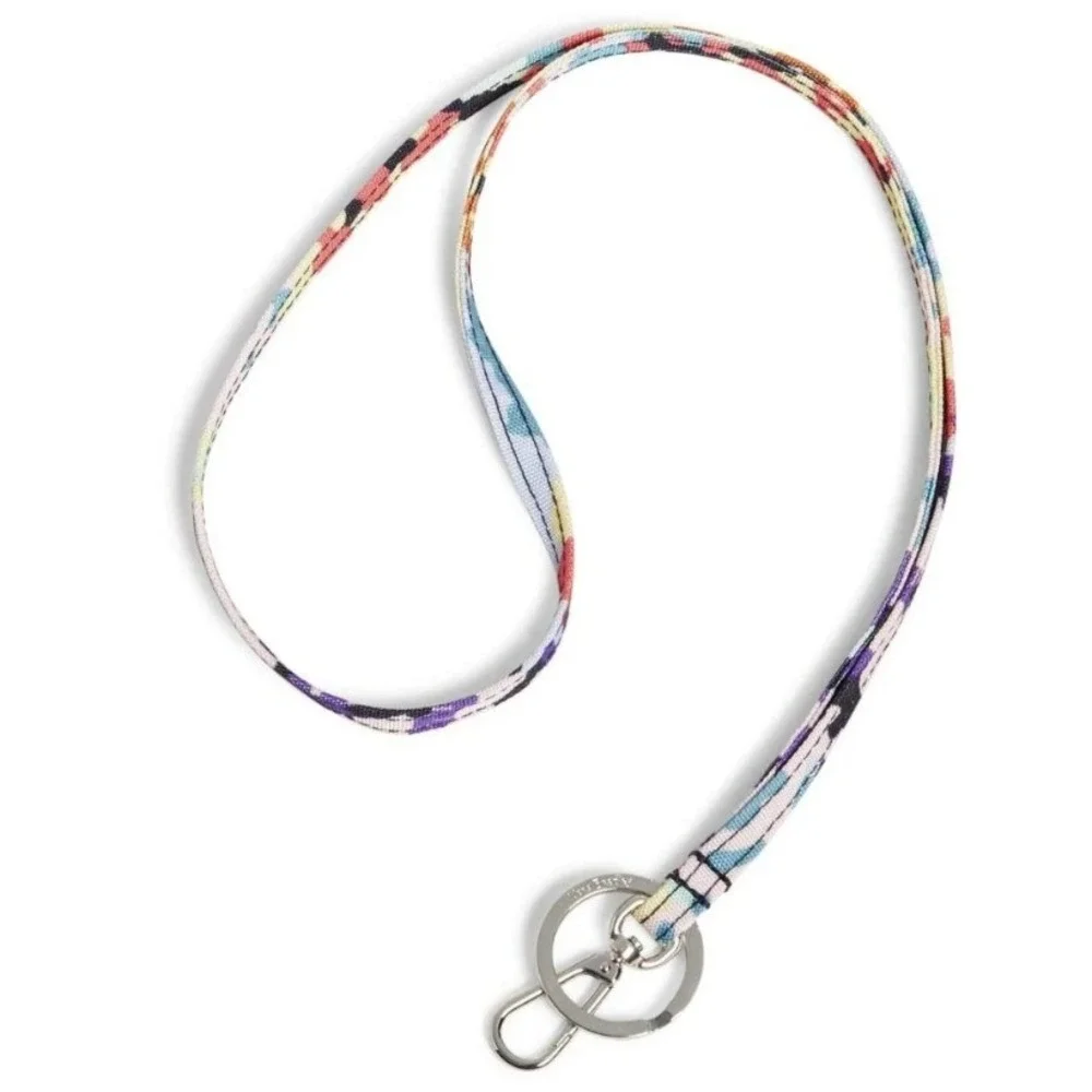 Vera Bradley ReActive Lanyard Happy Blooms Cross-Stitch Floral 26692-V47 NWT